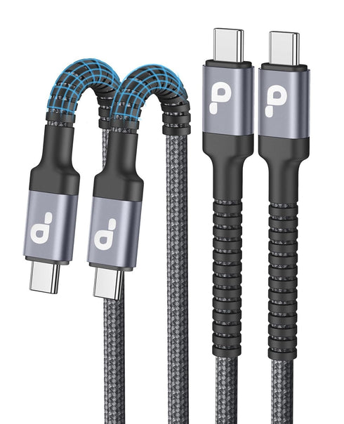 USB C to USB C Cable, 2Pack 10FT Fast Charging Cable, Nylon Braided for iPhone 15/15 Pro/15 Plus