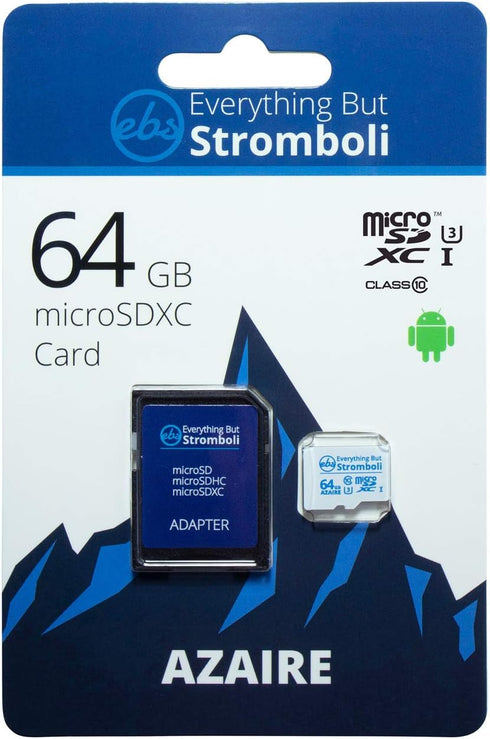 Everything But Stromboli 64GB Azaire MicroSD Memory Card Plus Adapter for Motorola G Series Phones