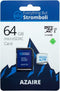 Everything But Stromboli 64GB Azaire MicroSD Memory Card for Samsung Galaxy Phone, Speed Class 10 U3