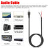 RCA to Bare Wire Speaker Cable | 10 FT Subwoofer HDTV Cable Male Plug Connector for Speakers Amplifier - 2 Pack