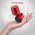 INSMY Small Bluetooth Speaker, Waterproof Mini Portable Wireless Speaker, Punchy Bass Rich Audio Stereo Pairing, Handheld Pocket Size, Built in Mic for Hiking Biking Gift Laptop Tablet (Red)
