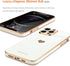 Teageo Cute Love-Heart Case for iPhone 12 Pro Max, White, Luxury Bling Soft Back Cover with Raised Camera Protection