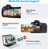 ADRUDY 3 3 1 14 13 12 SD Card Reader for iPhone iPad, SD Card Reader with SD/MicroSD/USB-A Slots, in Memory Card Reader