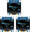ZHWXFW 3 Pcs 0.96 Inch 128X64 OLED Display Module I2C Self-Luminous Mini Screen
