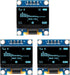 ZHWXFW 3 Pcs 0.96 Inch 128X64 OLED Display Module I2C Self-Luminous Mini Screen