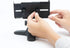 WeatherTech DeskFone Two View Universal Phone Holder for Flat Surfaces, Office, Kitchen, Nightstand - Black Plastic