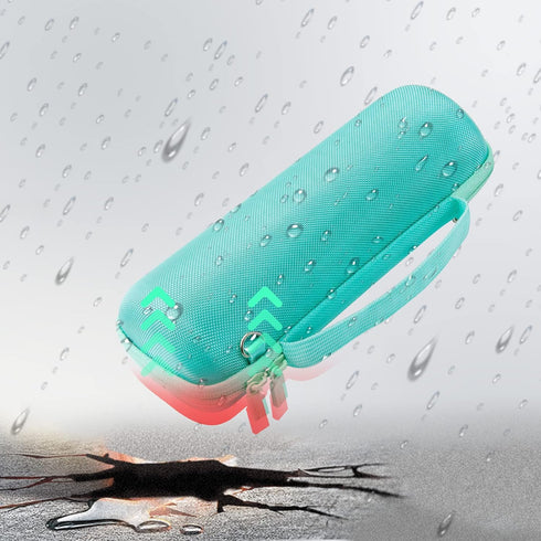 co2CREA Hard Travel Case for JBL Flip 6 FLIP 5 Waterproof Portable Bluetooth Speaker, Teal Case