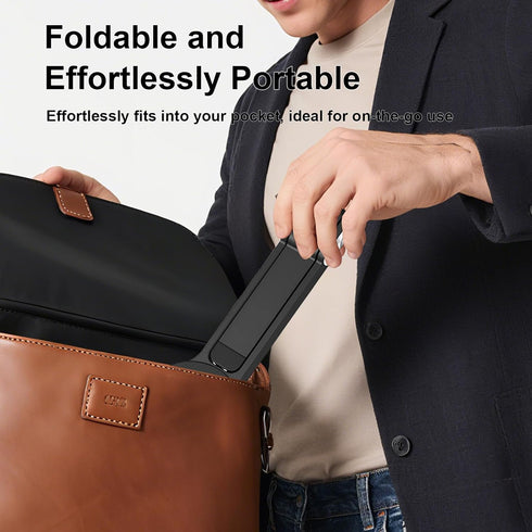 Keledz 16/15/14/13/12 Magnetic Pocket Phone Tripod Foldable for iPhone Plus Pro Max Series, Aluminium Smartphone Mini