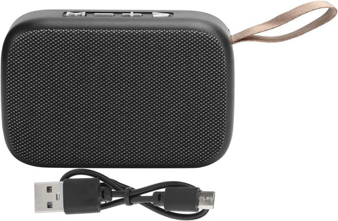 Bluetooth 4.2 Speaker, HiFi Sound Wireless Stereo Subwoofer, Portable Mini Music Player with FM Radio, Brown