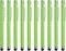 MECCANIXITY 10pcs Glitter Rhinestone Stylus Pens for Touch Screens, Universal Metal Capacitive Pen in Green