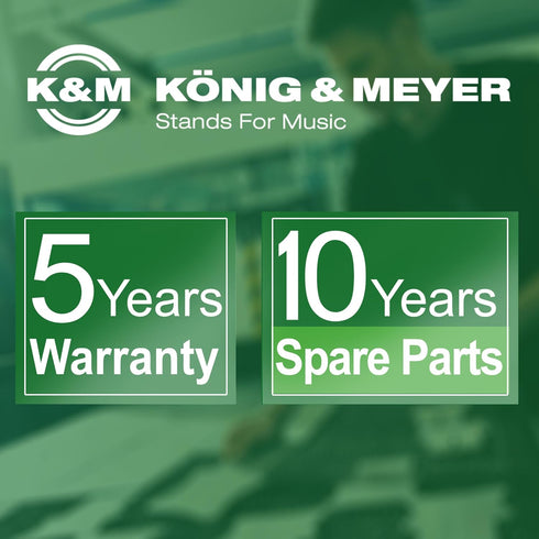 K&M Konig & Meyer Black Speaker Stand Adapter, Durable Solid Steel Construction, Light Adapter for Backdrop Stand