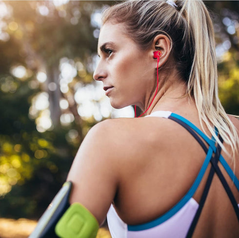 UrbanX R2 Wired in-Ear Headphones with Mic for Motorola one 5G UW ace, Noise Isolating Earphones, Deep Bass,