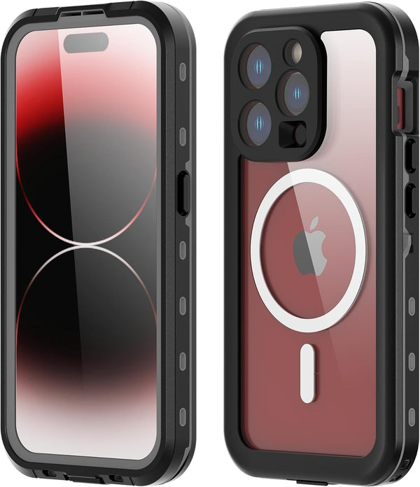 IP68 Waterproof Case for iPhone 15 Pro, with Built-in Screen Protector, Shockproof Dustproof Rugged Full Body Cover