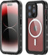 IP68 Waterproof Case for iPhone 15 Pro, with Built-in Screen Protector, Shockproof Dustproof Rugged Full Body Cover