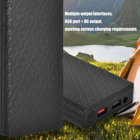 WikoNasc 18650 Set Rechargeable Battery Banks Modulars Build Fast Charging Double Ports LED Monitor ABS Texture