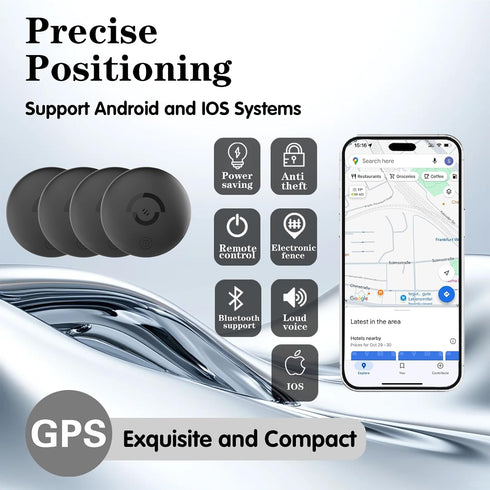 myclong Mini GPS Tracker for Vehicles Car Tracker Device Hidden with Magnetic Silicone Case, iOS Compatible Portable