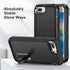 IDweel Case for iPhone 8 Plus, Heavy Duty Protection with Built-in Kickstand, Shockproof Anti-Scratch Slim Fit Hard