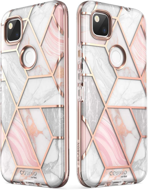 i-Blason Cosmo Series Slim Protective Case for Google Pixel 4a (5.8 inch, 2020), Stylish with Built-in Screen Protector