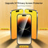 Privacy Screen Protector for iPhone 14 Pro and 15, Anti Spy Tempered Glass Full Coverage with Installation Frame