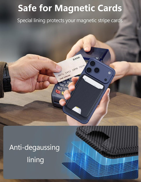 17/16/15/14/13/12 5 TopMade for Magsafe Wallet, Magnetic Card Holder for iPhone Series, Strongest Magnetic Phone Wallet