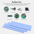 UCEC 30PCS Silicone Thermal Pads, Reusable GPU Thermal Pads for Heat Conduction, 0.5/1.5/1mm, Blue