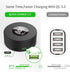 75W 6-Port USB Charger Desktop Charging Station(Type-C, Quick Charge 3.0 and 4 USB Ports) with Wireless Charger,Multi USB Charger Hub for Smartphone and More Black