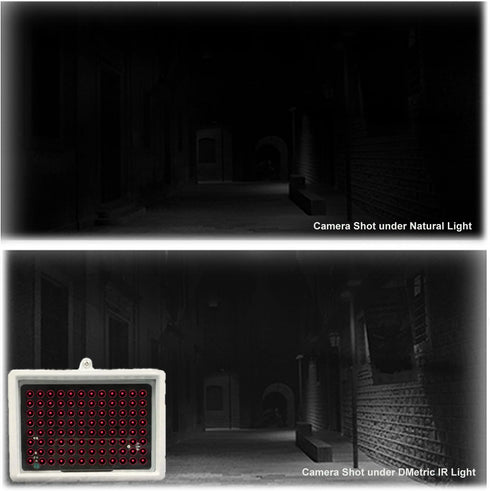 IR Illuminator 850nm 96 LED Night Vision Waterproof Lamp, Long Range 80m, Wide Angle 60 Degree for CCTV Cameras