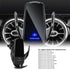 Q3 15W Smart Sensor Car Magnetic Charger - Automatic Clamping Arm, 360 Degree Spherical Joint for iPhone and Samsung