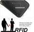 Bocasal RFID Blocking Wallet Case for iPhone 14/13, Adjustable Crossbody Zipper Purse with Kickstand