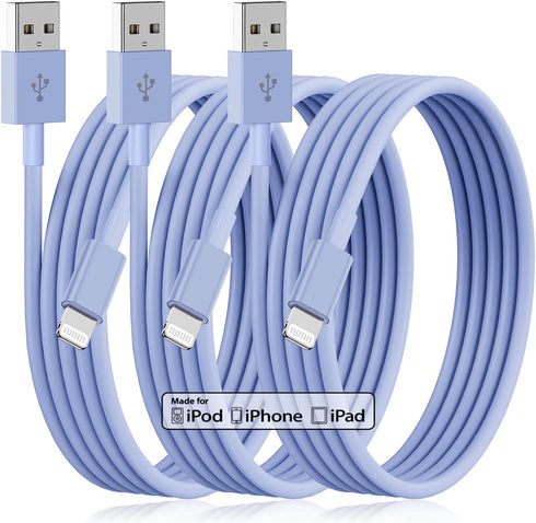 Essri iPhone Charger 10 FT 3Pack, USB to Lightning Cable, Extra Long Fast Charging Cord for iPhone 14-6s Plus