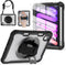 BRAECNstock iPad Mini 6 Case 8.3 inch 2021, Shockproof Cover with Screen Protector, Pencil Holder, 360 Rotate Stand,