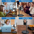 Cell Phone Stand for Recording, Height Adjustable Filming Phone Holder for Desk, 360 Degree Rotation Clamp Phone Stand,