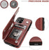 OT ONETOP iPhone 11 Pro Wallet Case, PU Leather Kickstand with Card Holder, Shockproof Cover (Brown)