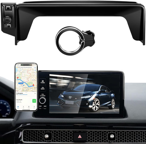 pop-tech 11th 2022 2023 2024 2025 2026, 360 Magnetic Phone Holder for Honda Civic Gen Car Screen Phone Mount Made