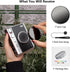 MUZIRI KINOKOO Lens Cap for Fuji Instax Mini EVO Instant Camera, Premium Plastic Cover with Anti-Loss Rope