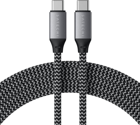 Satechi 6.5ft USB-C to USB-C 100W Charging Cable - Compatible with 2019/2020 MacBook Pro, iPad Pro, & MacBook Air.