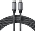 Satechi 6.5ft USB-C to USB-C 100W Charging Cable - Compatible with 2019/2020 MacBook Pro, iPad Pro, & MacBook Air.