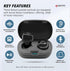 -20 18 SENTRY OSE Dot Bluetooth Wireless Earbuds, Active Noise Canceling, dB Sound Reduction, Charging Case, Up