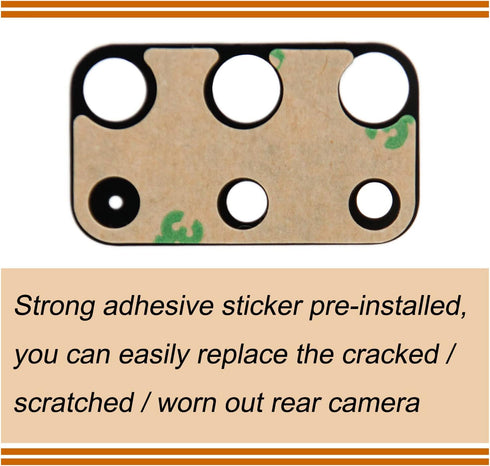 2pcs Rear Camera Glass Lens Replacement with Adhesive, Repair Toolkit & Back Camera Cover for Samsung S20 Plus