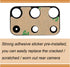 2pcs Rear Camera Glass Lens Replacement with Adhesive, Repair Toolkit & Back Camera Cover for Samsung S20 Plus