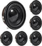 DWEII 6Pcs 1.5Inch 40MM Mini Portable Speakers 4ohm 3W Full Frequency Stereo Sound