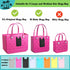 Phone Holder for Bogg Bag Accessories, Universal Hard ABS Plastic Case for Simple Modern Bag & XL Bogg Bag, White