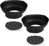 NVX XBAF69 2 Piece Universal 6x9” Silicone Rubber Speaker Baffles with Self Adhesive Foam Base Pad