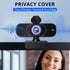 Lusinx 2K Webcam for Computer/Laptop/Desktop/PC, Camera with Microphone, USB Plug&Play, Auto Low Light Correction