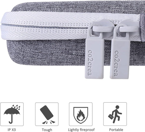 co2CREA Hard Case for Logitech Pebble 2 Combo K380 K380s, Off White, Compatible with Wireless Keyboard and Mouse Combo