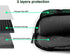 JIPOFD Banana Leaf Green Print Structured Laptop Bag Oxford Cloth Briefcase Padded Shoulder Case with Front Pockets