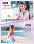 Kids Headphones with Microphone, Wired Over Ear Headsets, Limited Volume 85dB/94dB for Online School/Travel