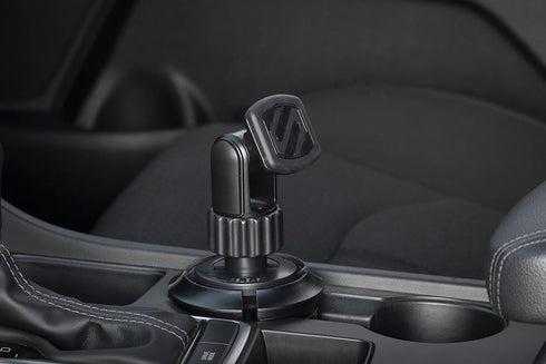 Scosche MAGCUP2M-SP1 Magnetic Cup Phone Holder Mount for Mobile Devices, Adjustable Base for Vehicle Cupholders