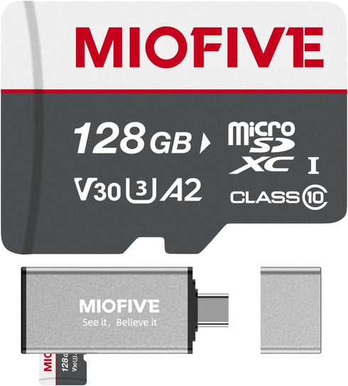 Miofive Memory Card - Ultimate Micro SD Card with USB 3.0 Type-C Card