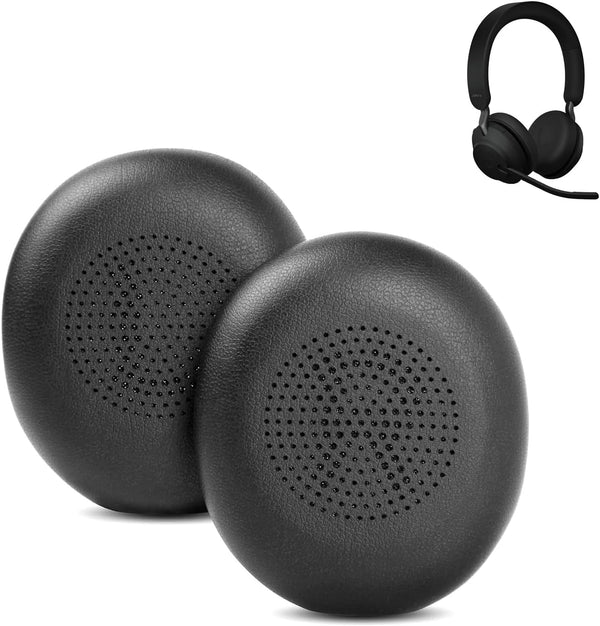 Replacement Ear Pads Compatible with Jabra Evolve2 65 MS/65 UC, Cushions for Evolve2 40 UC/MS, Black